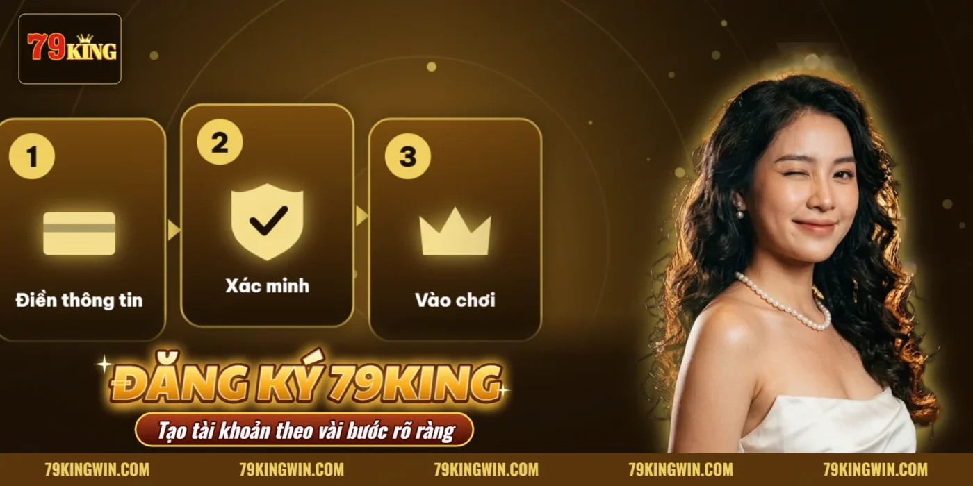 Màn hình đăng ký và đăng nhập tài khoản 79KING trên điện thoại